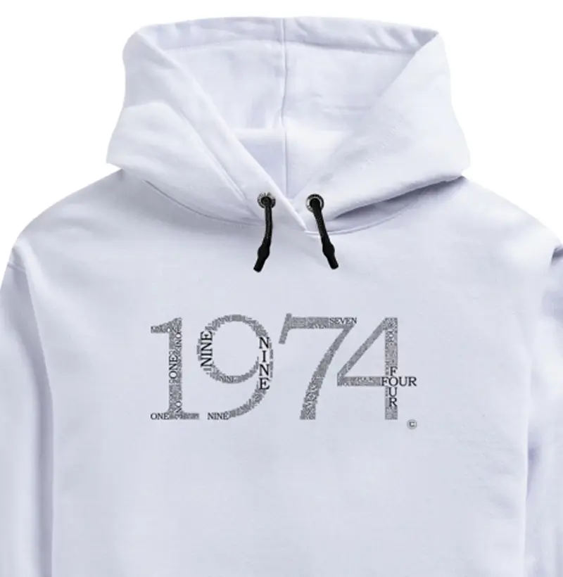 Moletom English Numbers 1974