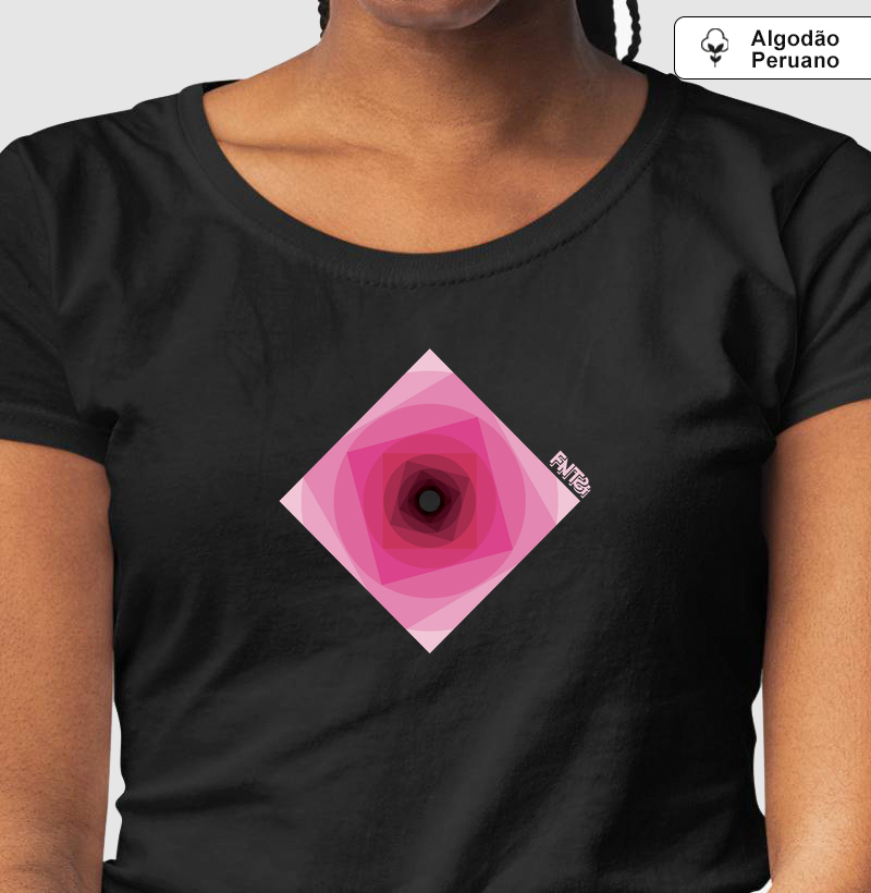 T-SHIRT "INFINITA FANTASIA" / MAGENTA MININAL (ALGODÃO PERUANO)