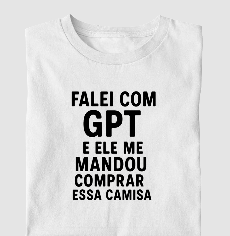 Falei com GPT e ele me mandou comprar