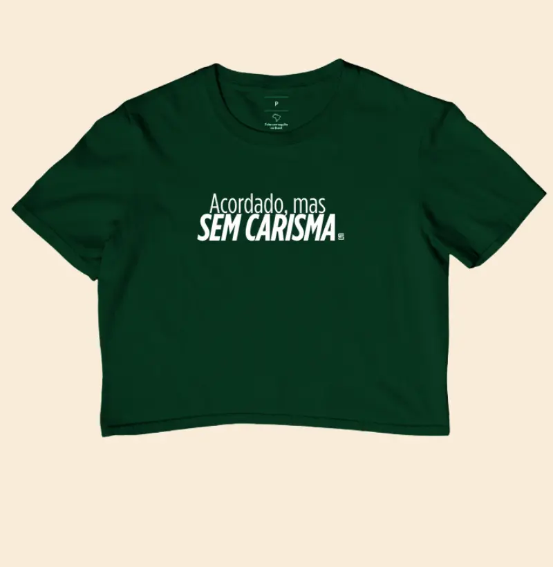 Cropped Acordado, mas sem carisma minimalista