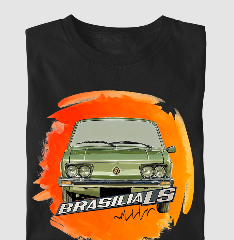 Frontal VW Brasília - Fundo Laranja