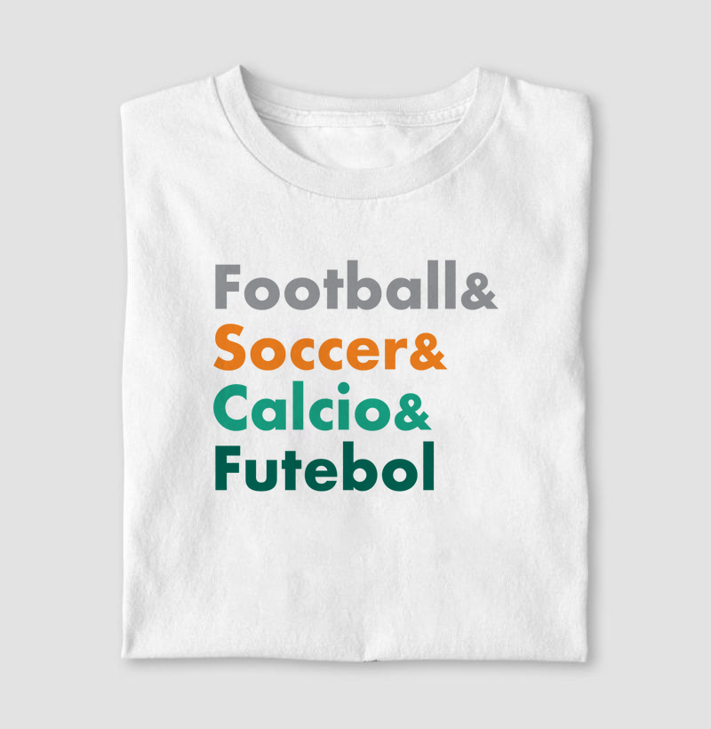 Camisa Football, Soccer, Calcio e Futebol