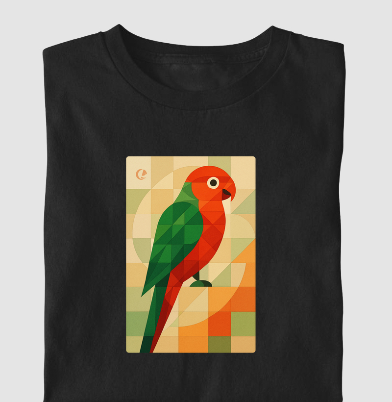 Camiseta - King Parrot Geométrico