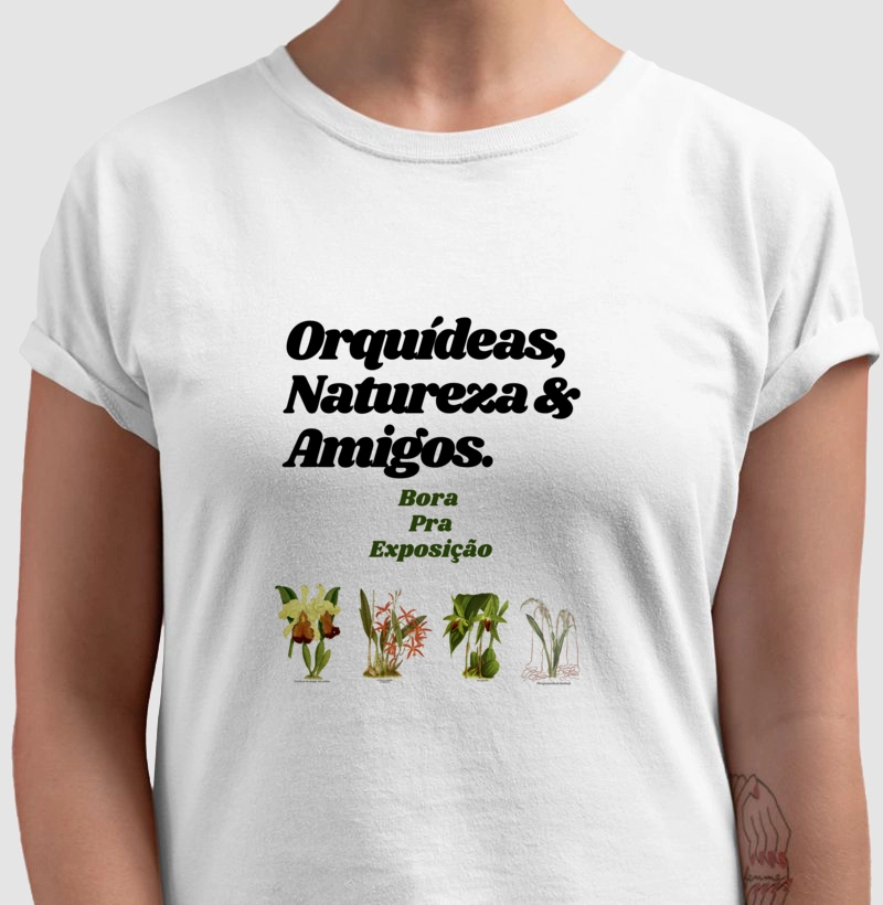 Camiseta Orquideas e Amigos