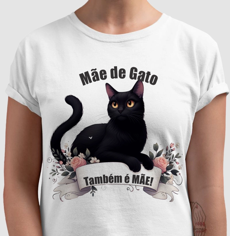 Mãe de gato preto