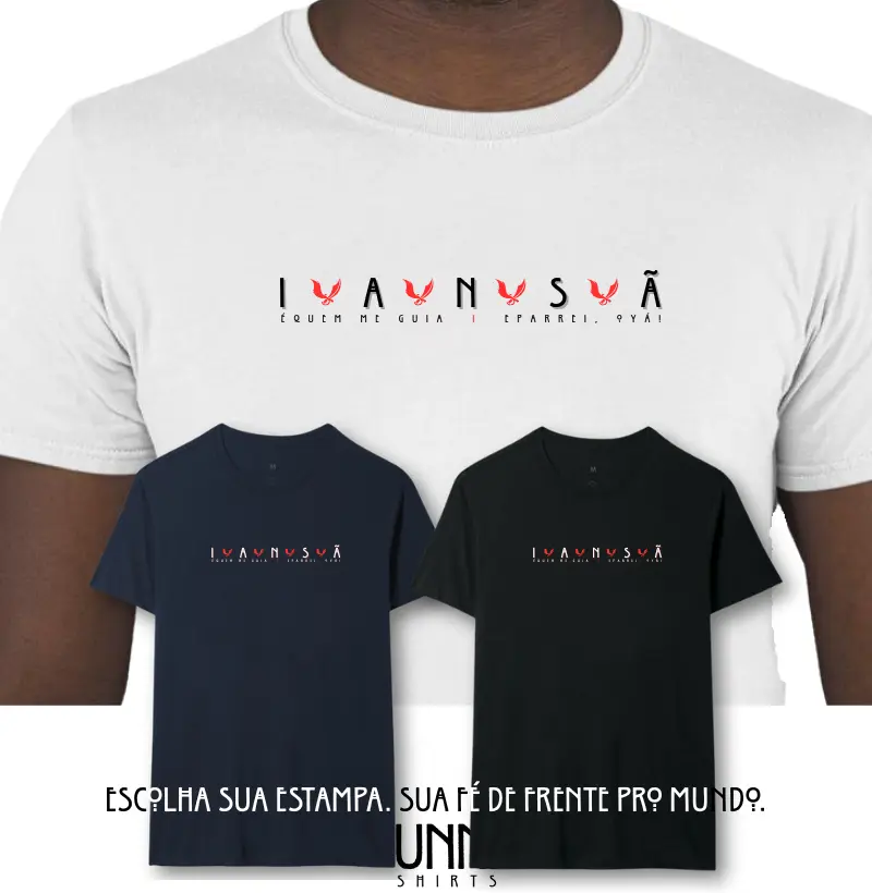 Camiseta Iansã Sombreada Branca Masc.