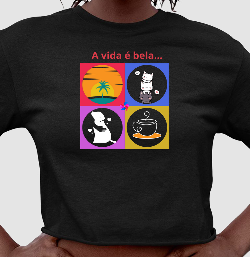 Camiseta vida bela