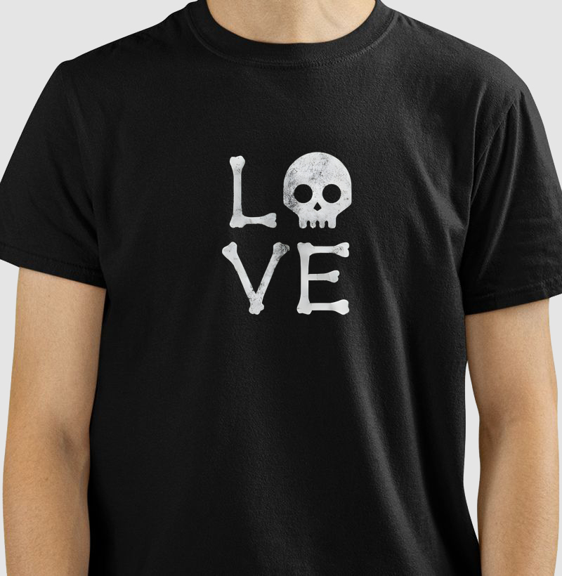 Camiseta Love Skull