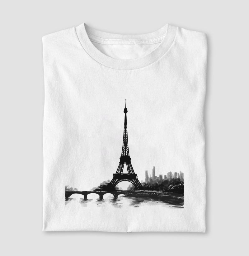 Camiseta Paris Monocromática