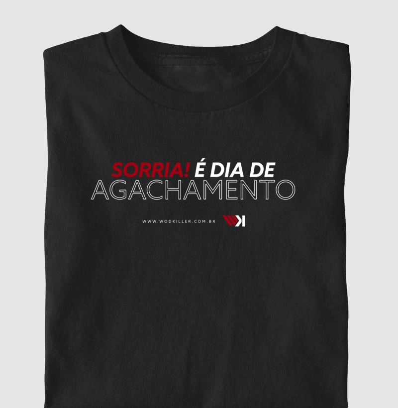Camiseta Infantil Sorria! é dia de agachamento