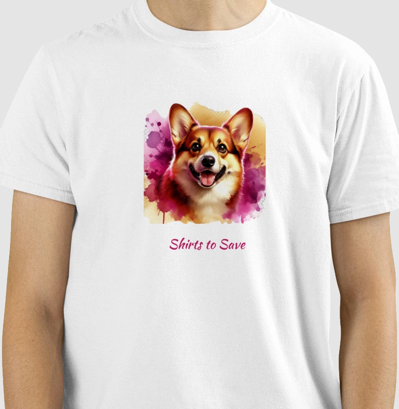 Camiseta Corgi pink