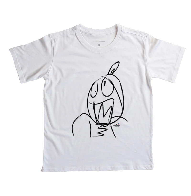 Camisa infantil de Algodão com estampa "Espantoso"