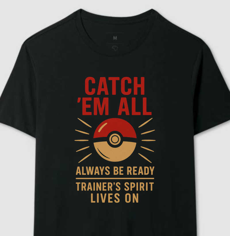 Catch Em All Pokéball Pokémon Retro Series