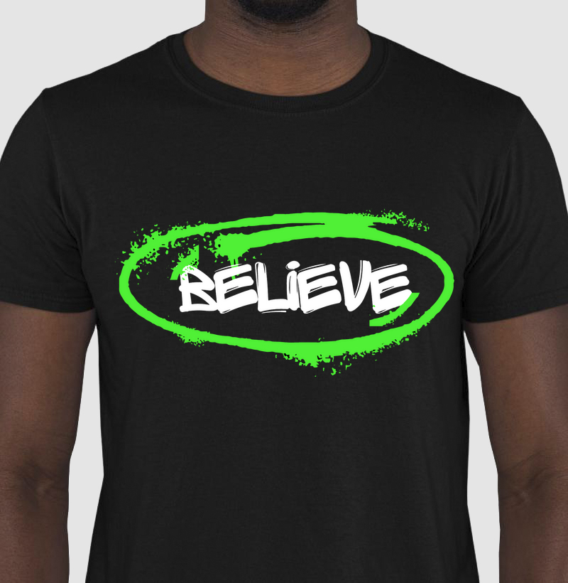 camiseta believe (clumsy)