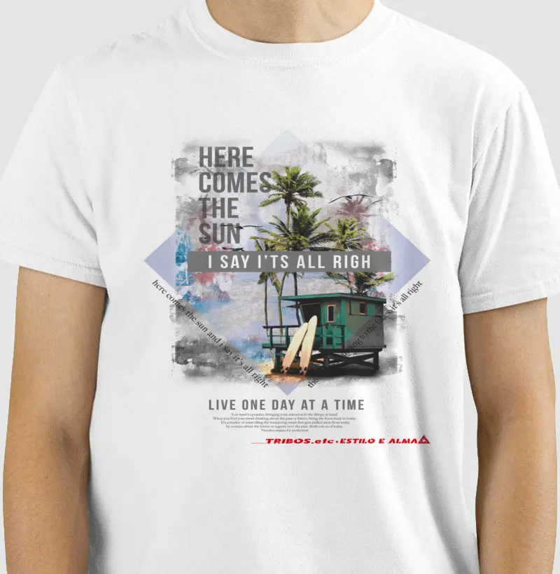 CAMISETA RESERVA.INK MASCULINA E FEMININA TRIBOS.etc LIFESTYLE SURF I SAY I´TS ALL RIGH