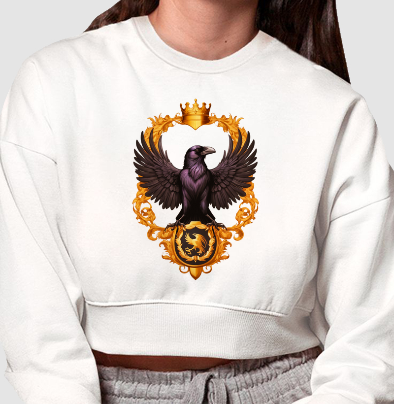 Moletom Cropped Corvo Regente