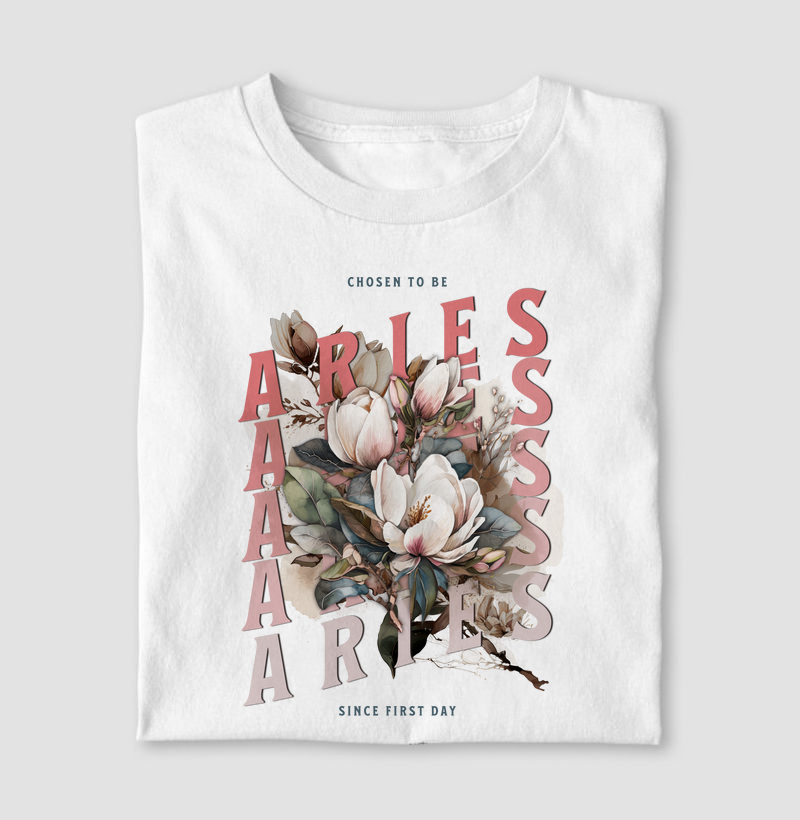 Camiseta Signos ÁRIES - ARIES FLOWER