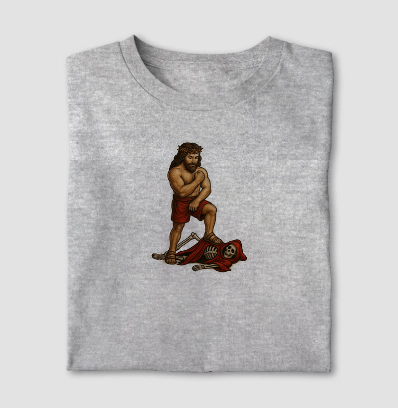 Camiseta "Jesus venceu a morte"