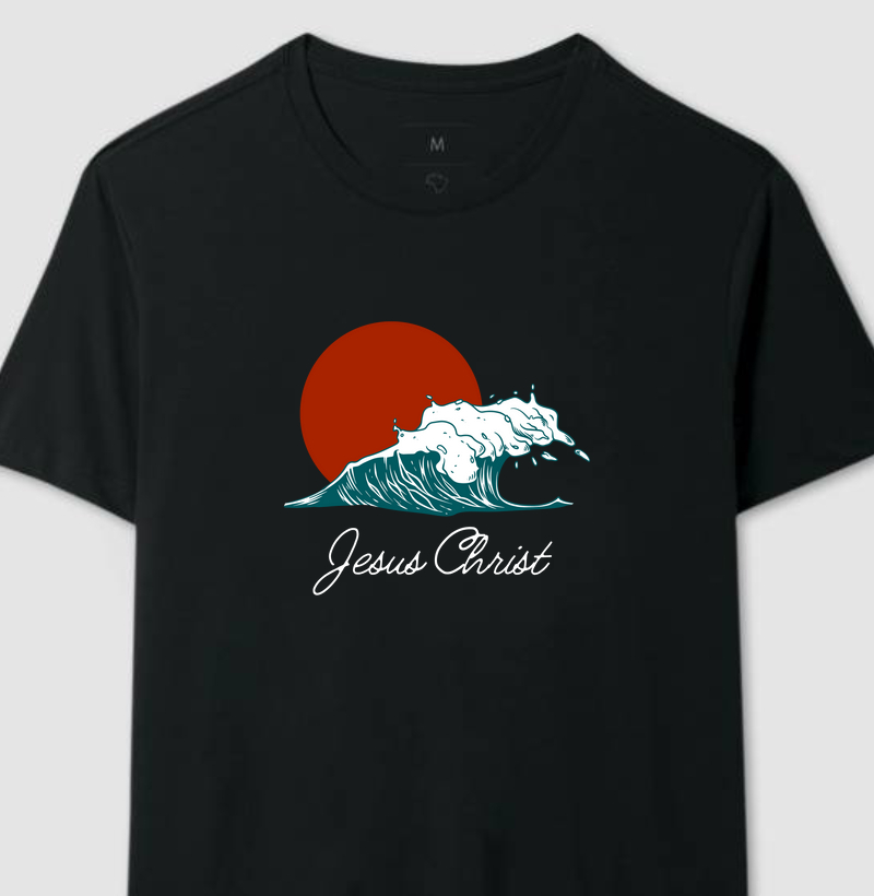 Clássica Masculina Cristã - Jesus Christ é a onda