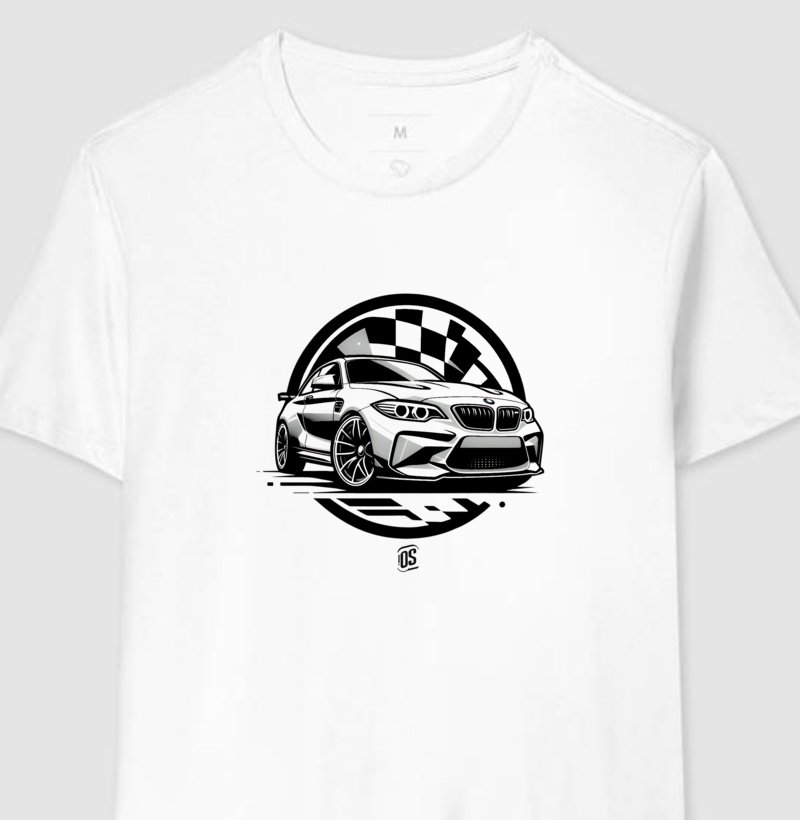 Camiseta Manga Curta BMW M2 Checkflag