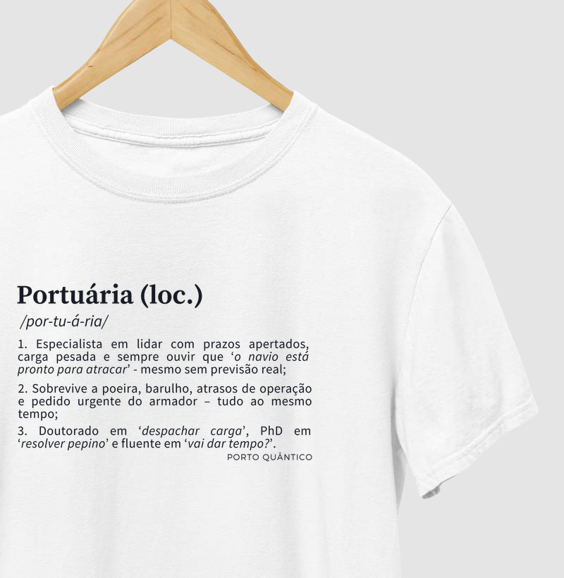 Camiseta Feminina 100% Algodão - Portuária (loc.)