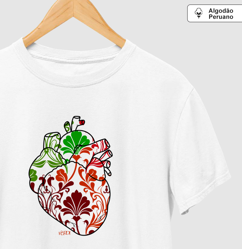 Coração com flores