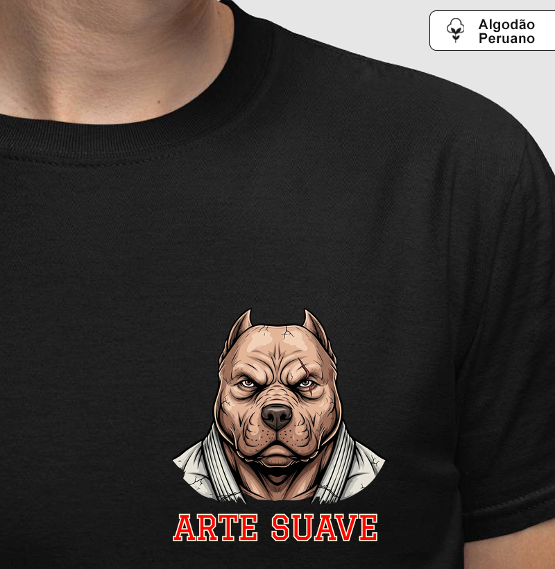 Pit Bull Arte Suave - Jiu-Jitsu - Algodão Peruano
