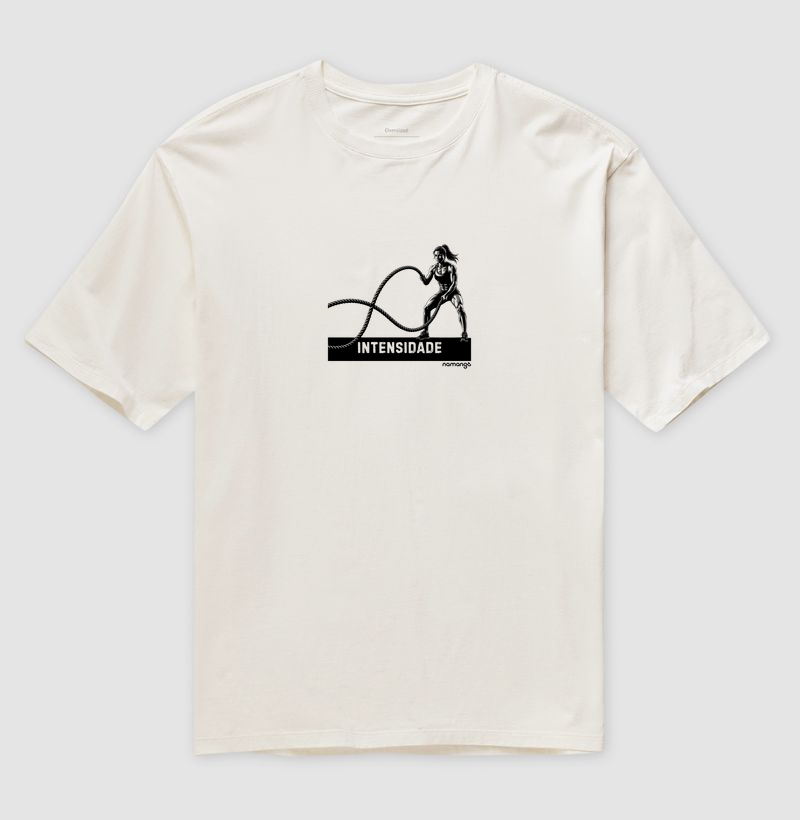 Camiseta Feminina CrossFit Intensidade com Corda – Na Manga