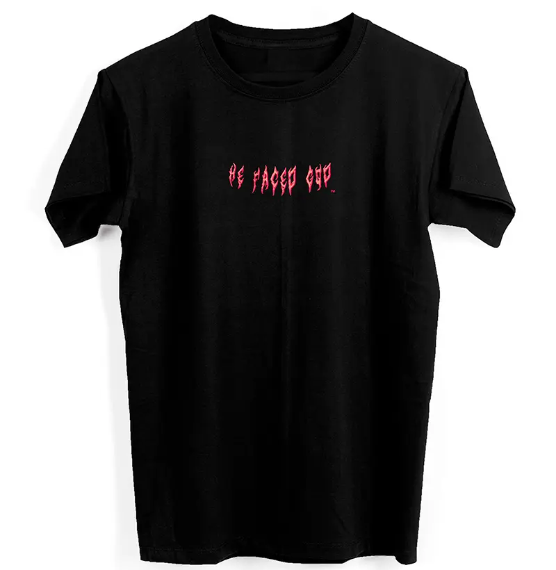 Camiseta HE FACED GOD™ Colours Bright Red Text