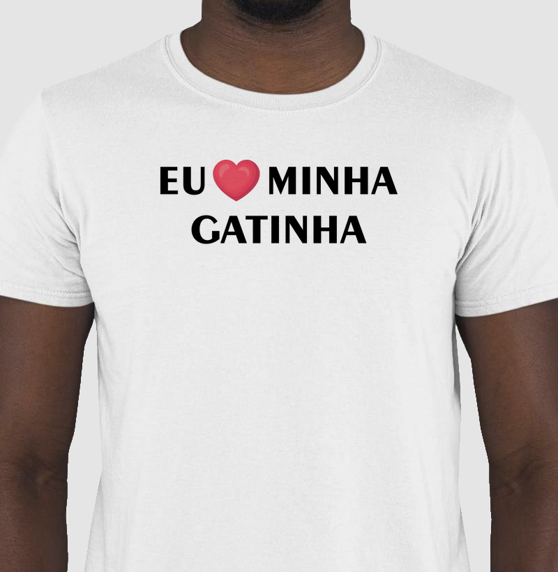 Camiseta EU AMO - Gatinho(a)