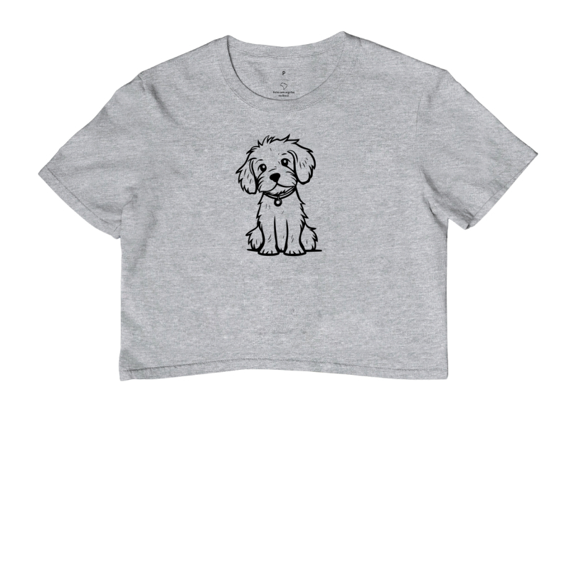 Little Puppy - Camiseta Crooped