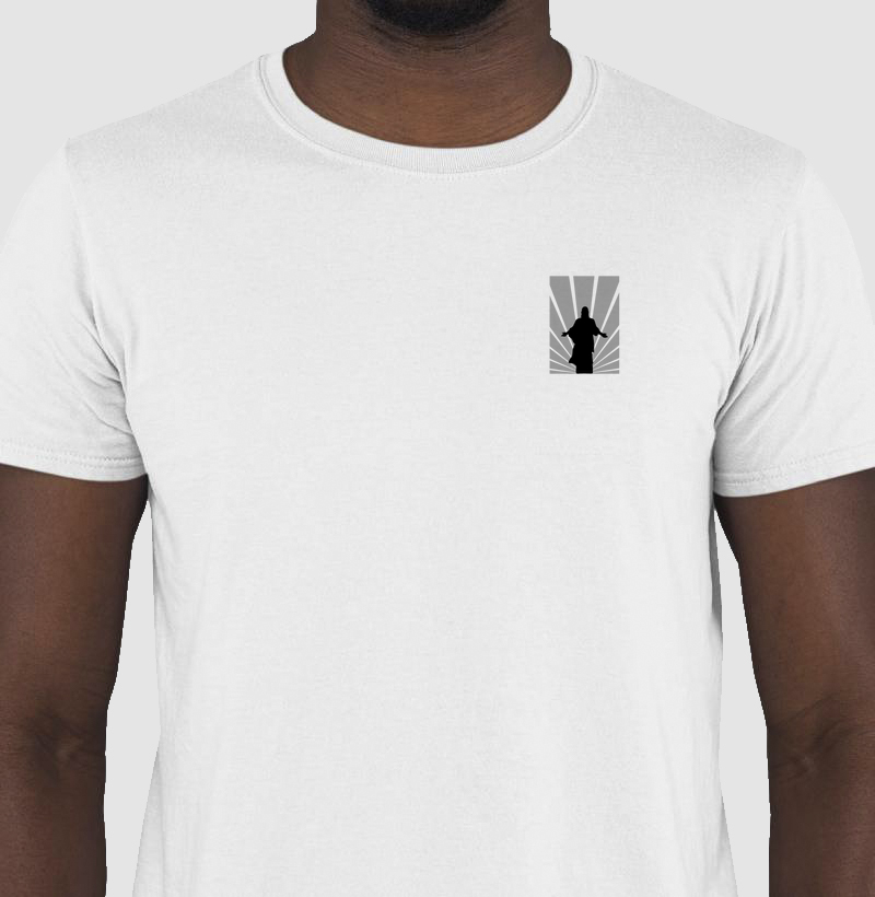Camiseta Bls Jesus Silueta Branca Masculina