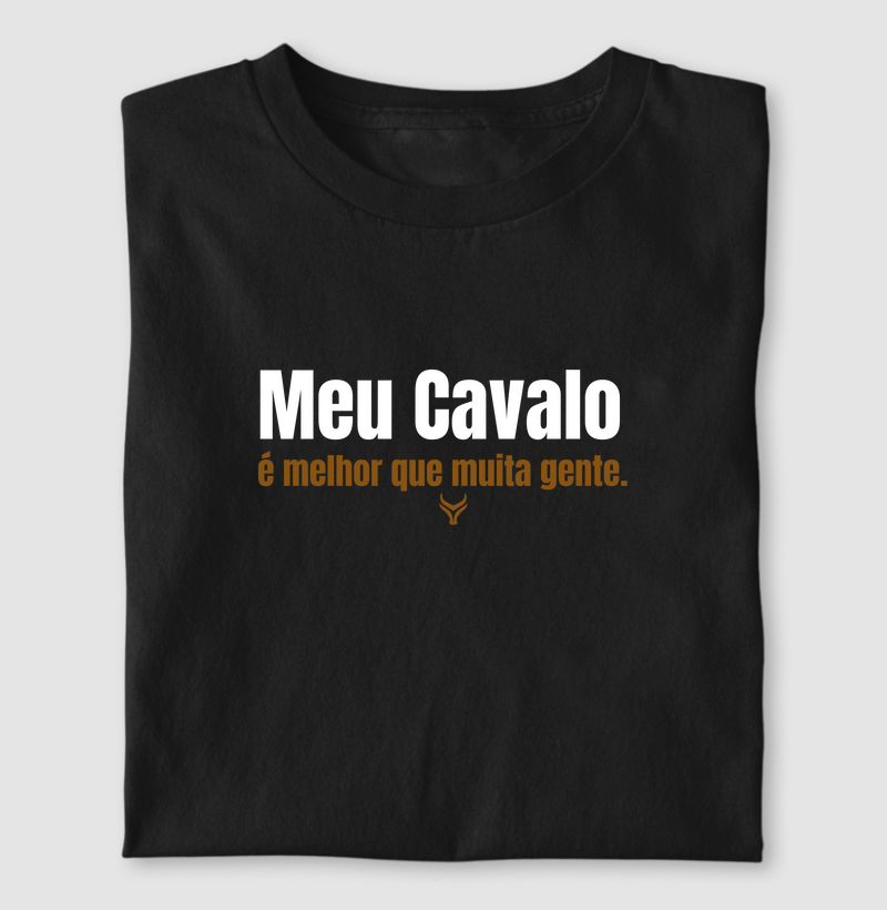 Meu  cavalo é melhor que muita gente 