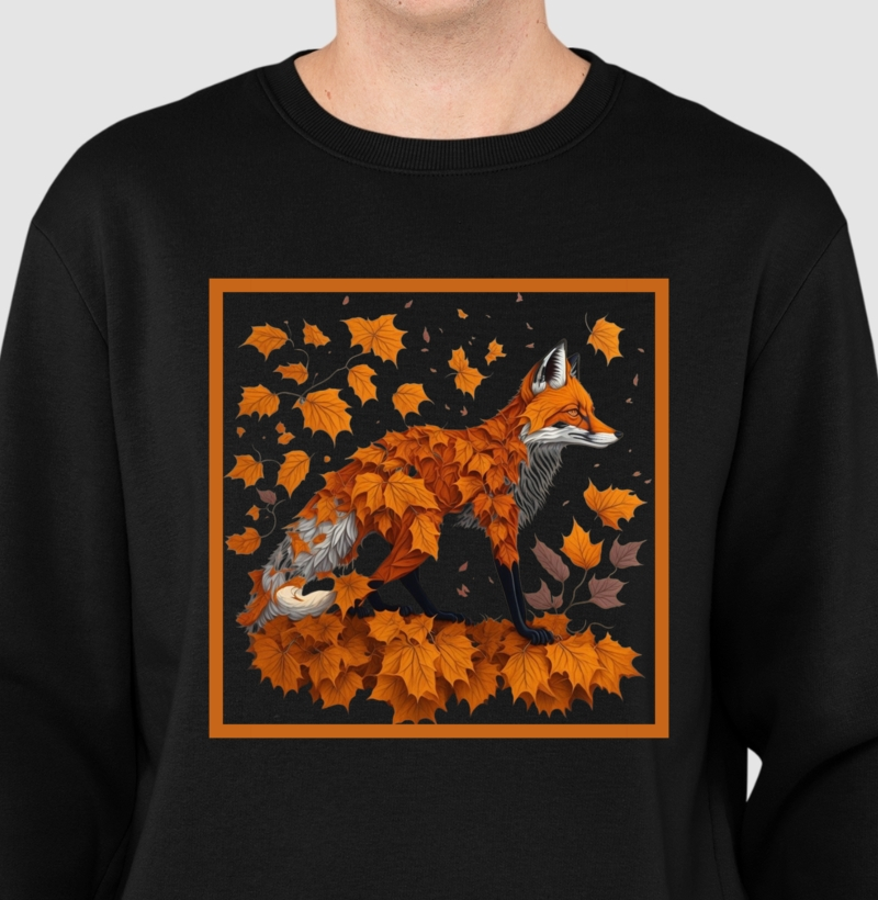 Suéter Raposa entre Folhas