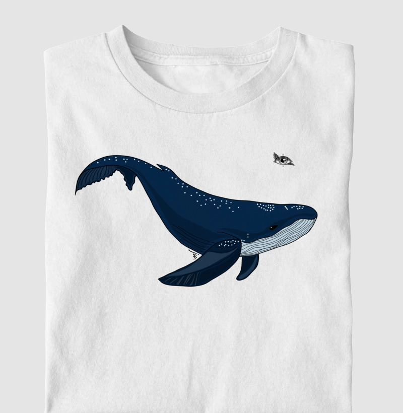 Camiseta Baleia Azul