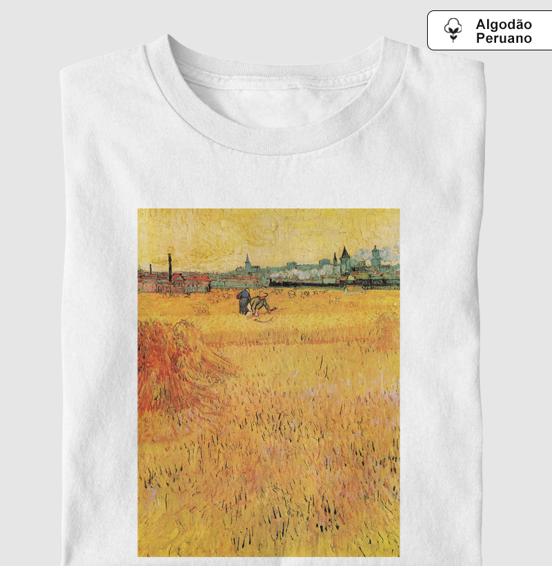 Wheat field with View of Arles