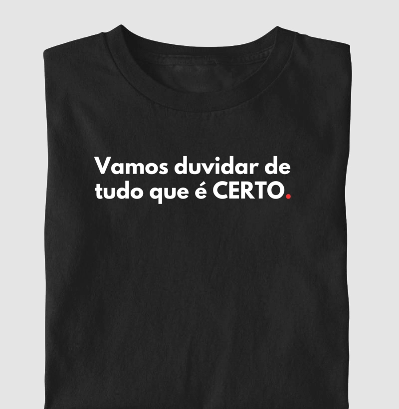 Vamos duvidar