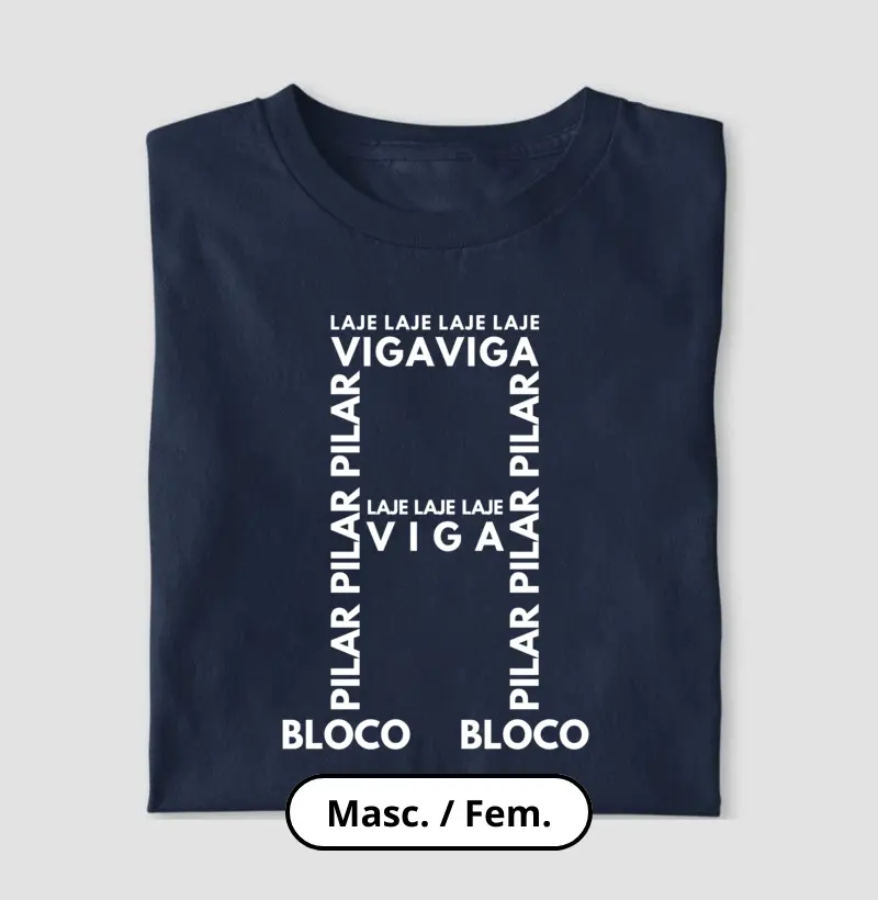 Bloco, pilar, viga e laje