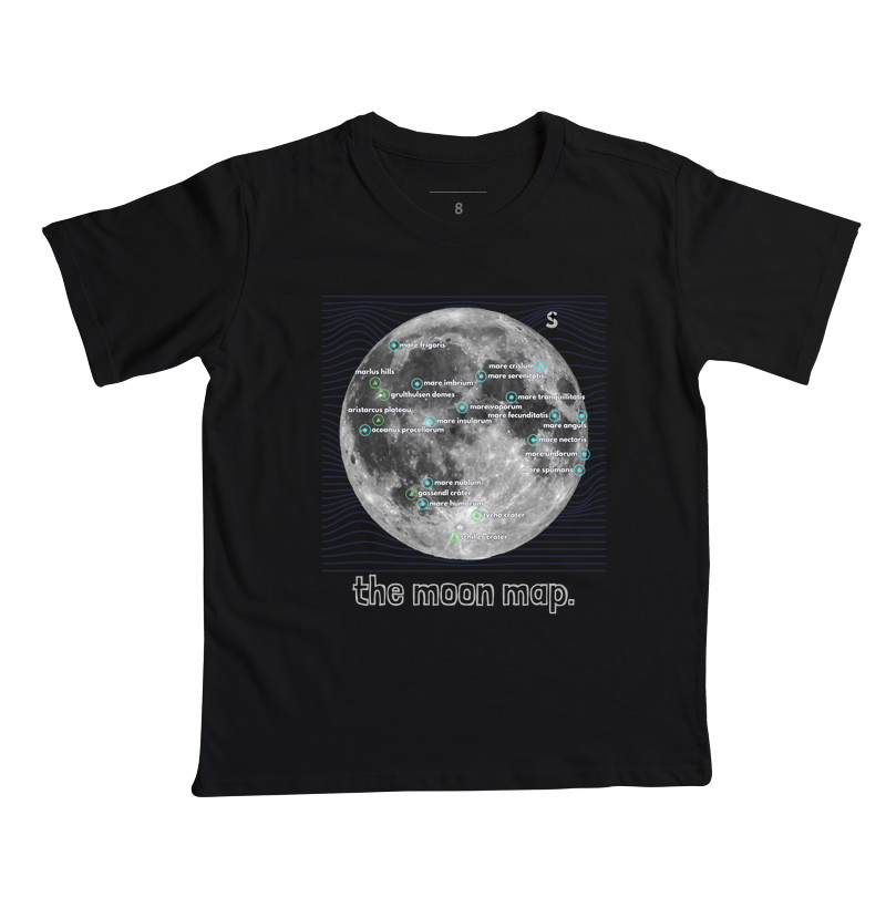O Mapa da Lua Camiseta Supernova Estampada 