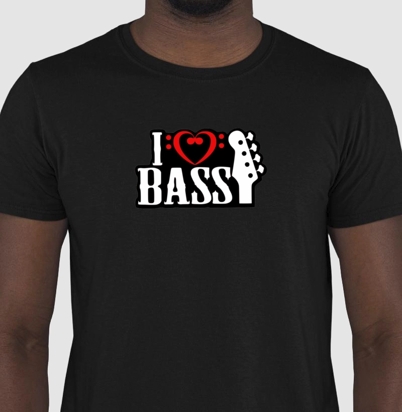 Camiseta ilove bass Clássica