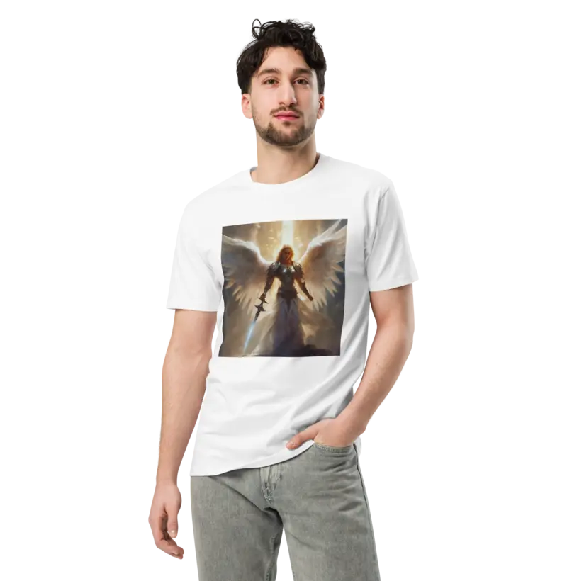 "Leve a Presença do Arcanjo Miguel com Você: Garanta a Sua Camiseta!