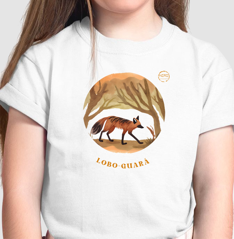 Camiseta Infantil KIRI - Lobo-Guará