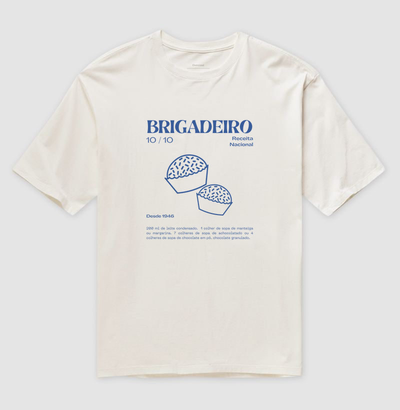 Camiseta Oversized "Brigadeiro"
