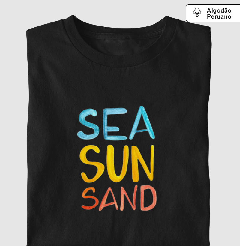 Sea, Sun, Sand - Algodão Peruano Premium