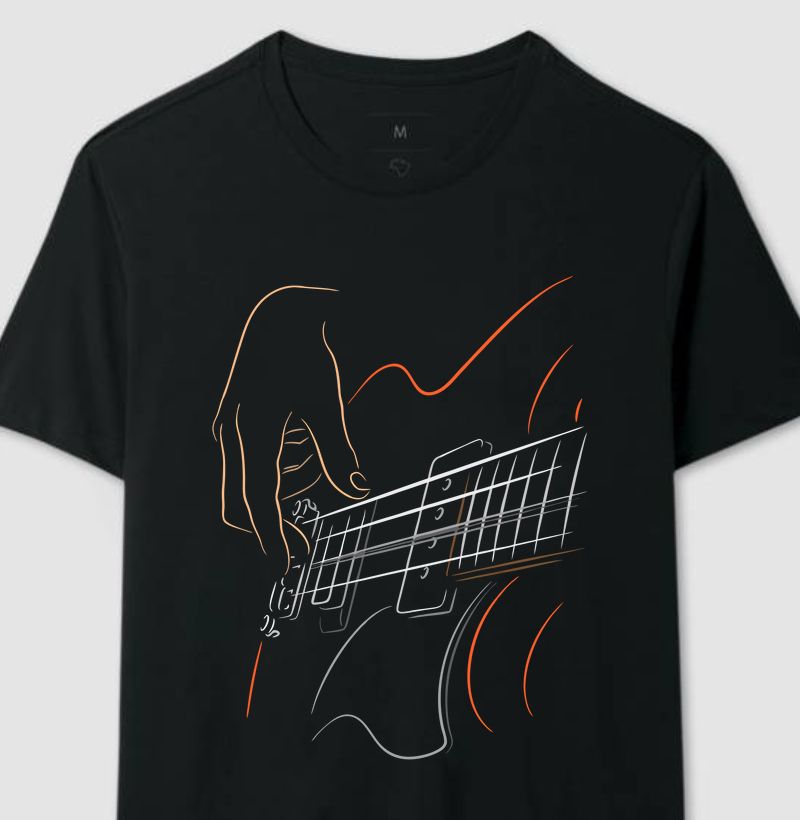 Camiseta Guitarra Lines