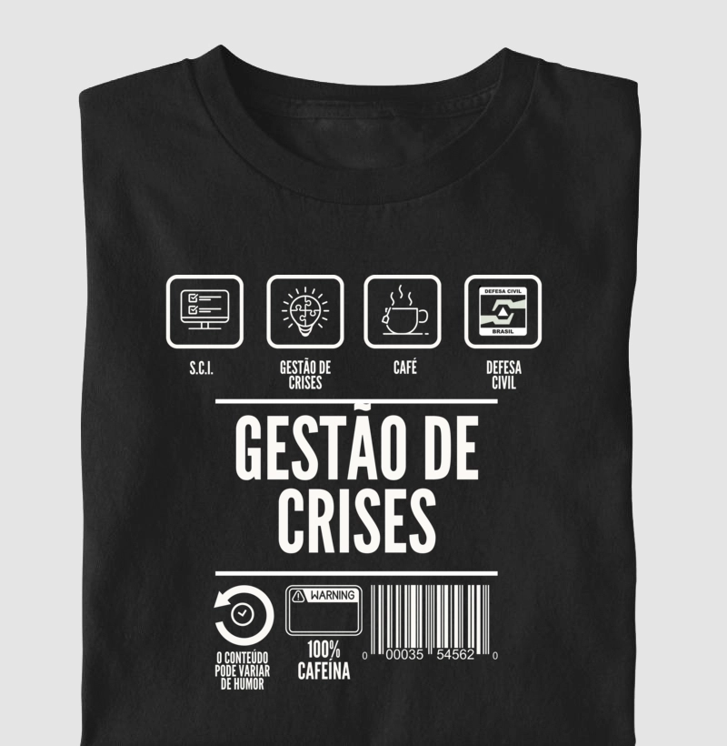 Camiseta Gestão de Crises #01