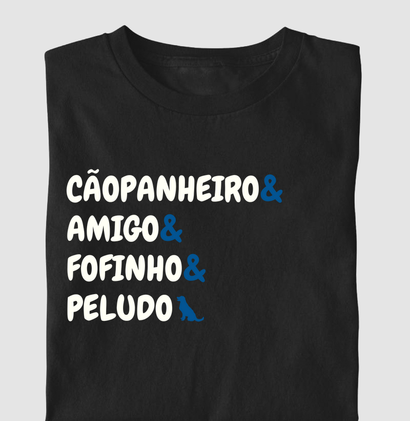 camiseta jogo de palavra cachorro