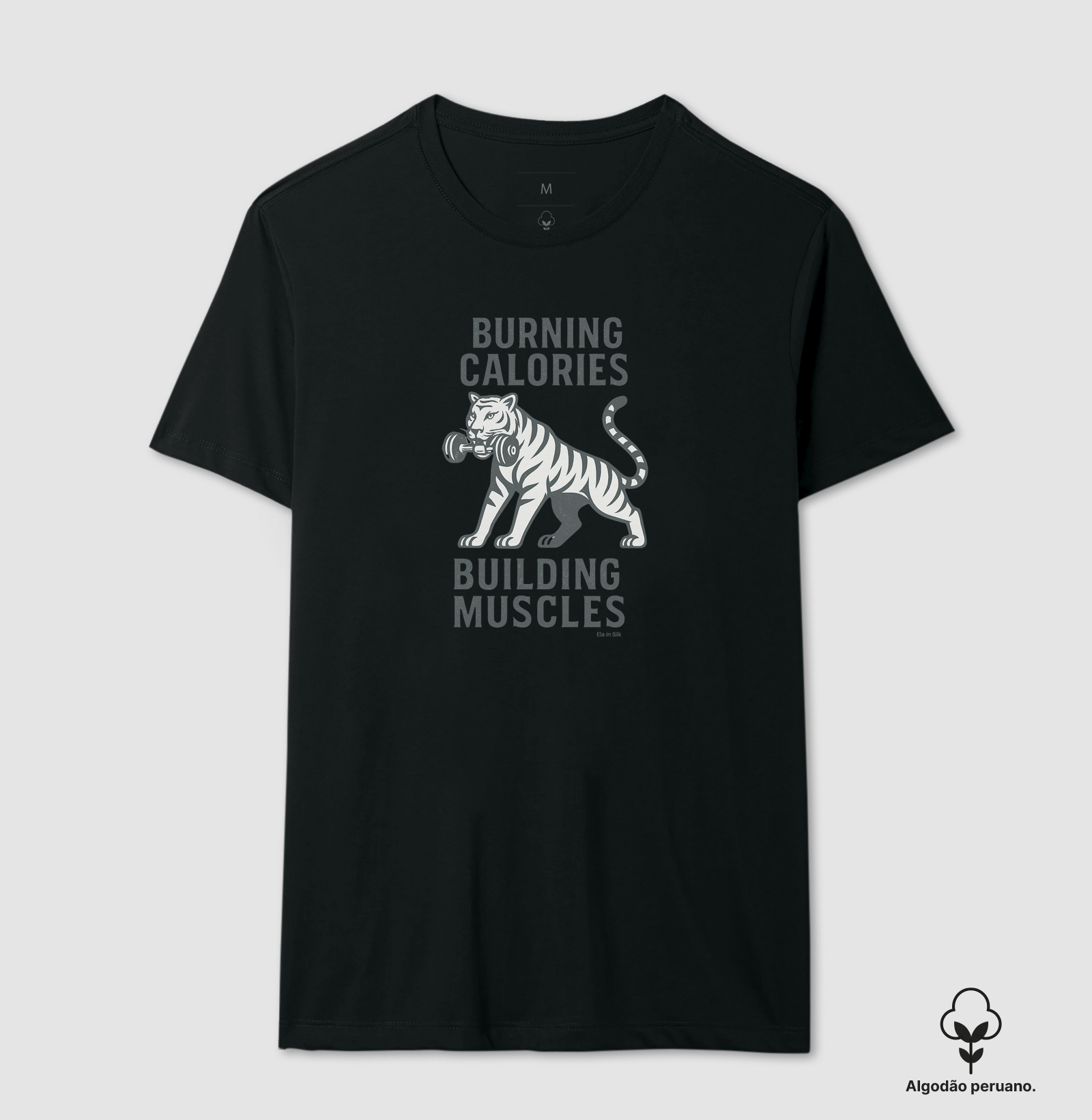 Burning calories. Building muscles - monocromático