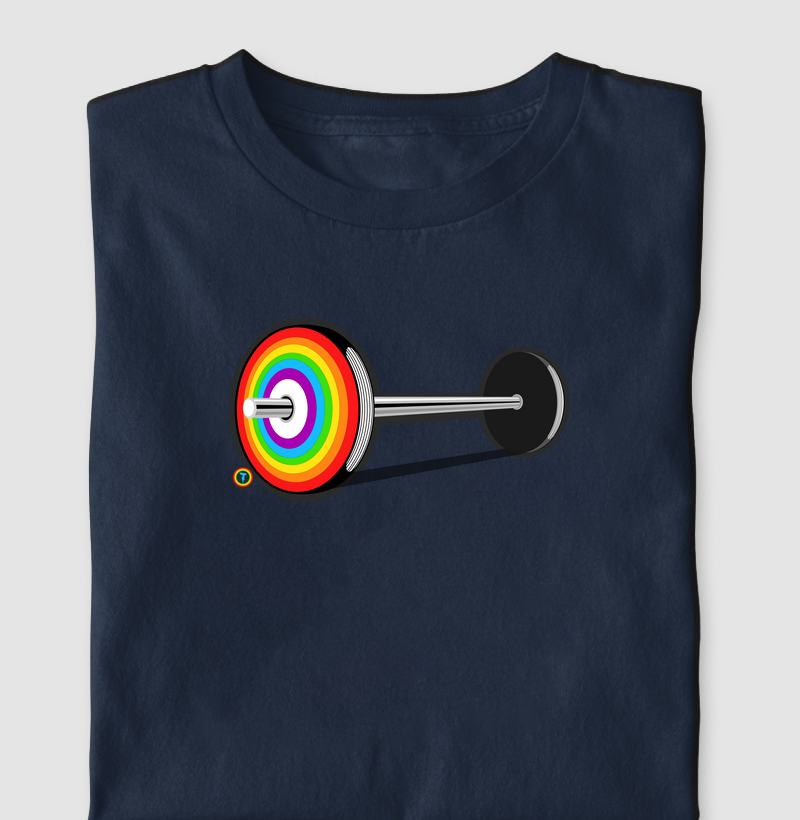 Camiseta Barbell Arco - Íris