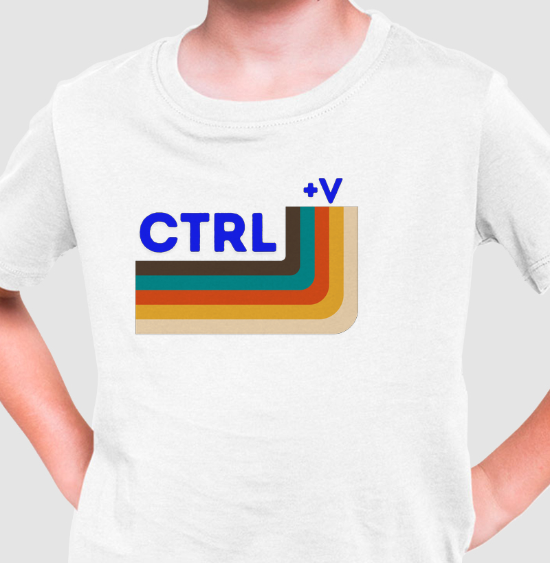 Camiseta CTRL+V Azul
